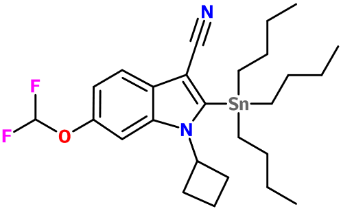 (图片) MC003156 Cyclobutyl-cyano-difluoromethoxyl-tributyltinindole